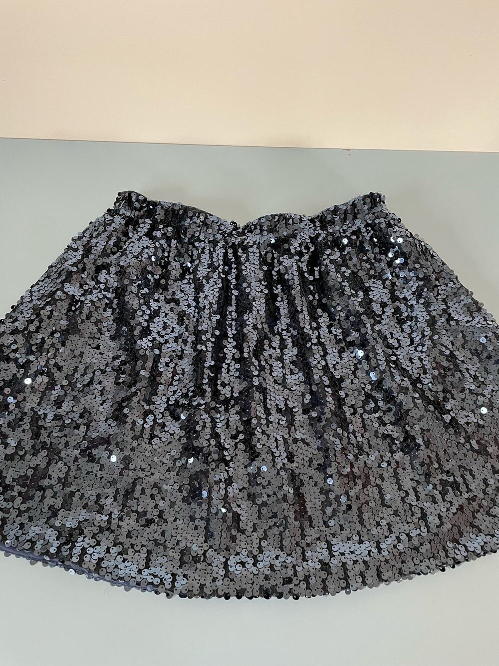 QMack womens Blue sequin skirt size M